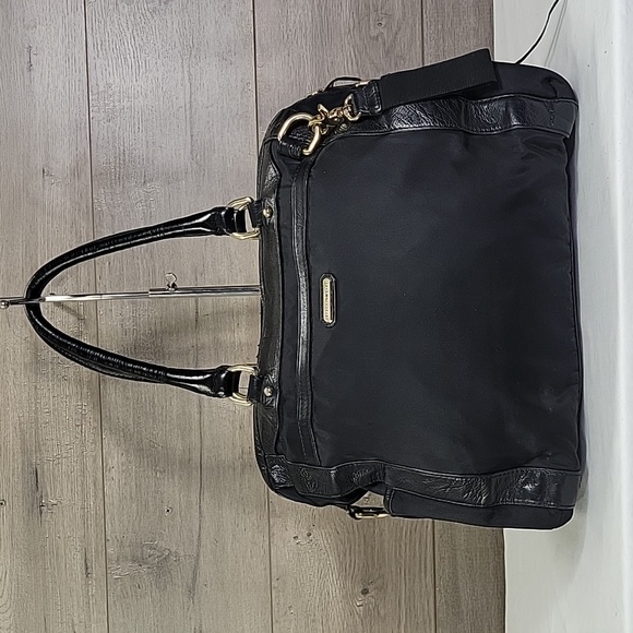Rebecca Minkoff Black Nylon Knocked Up Diaper Bag Shoulder Bag Toteb - Picture 1 of 16